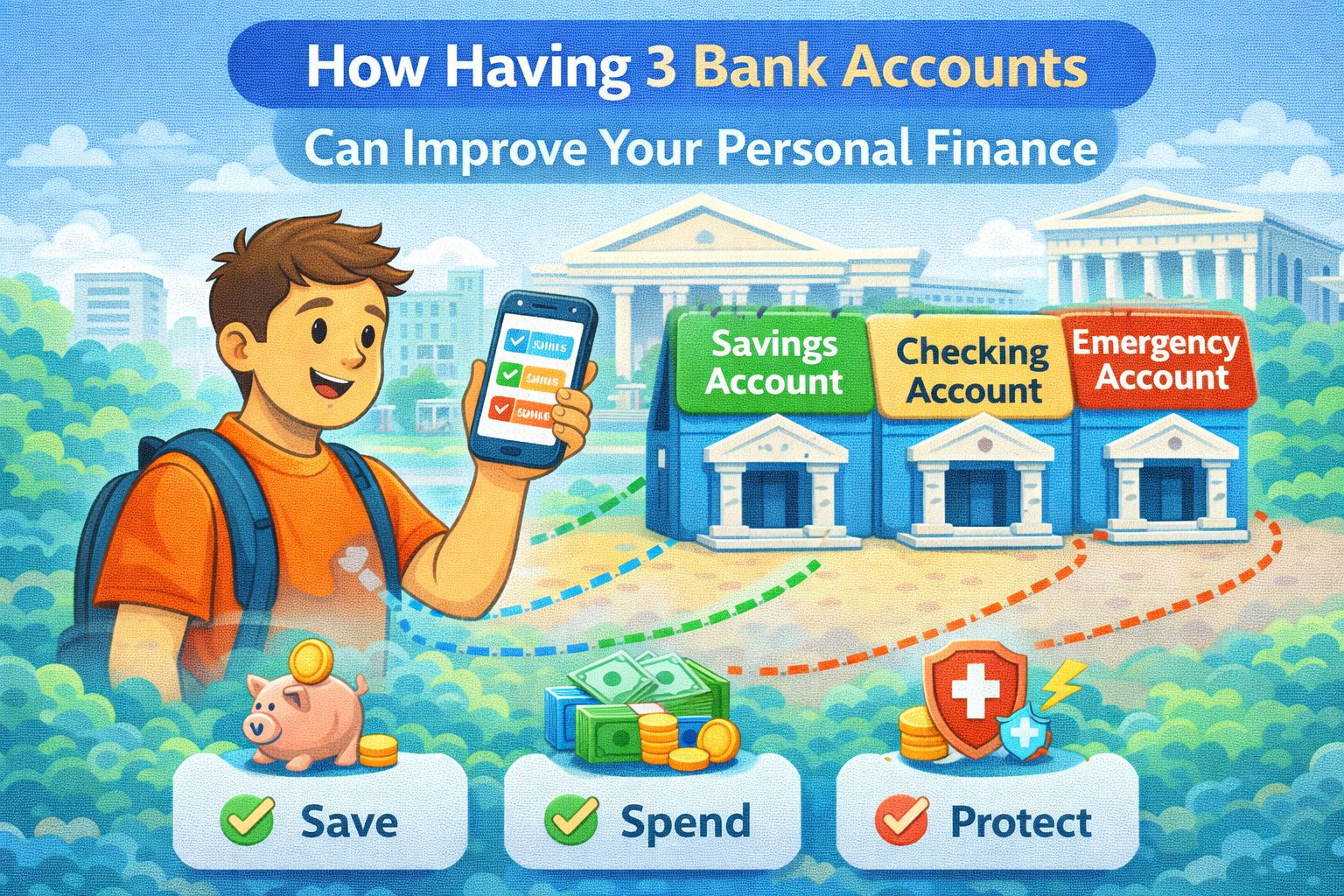 How Having 3 Bank Accounts Can Improve Your Personal Finance