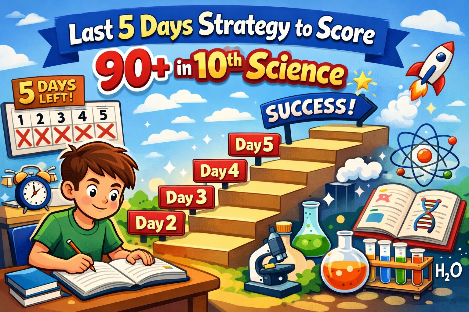 Last 5 Days Strategy to Score 90+ in 10th Science