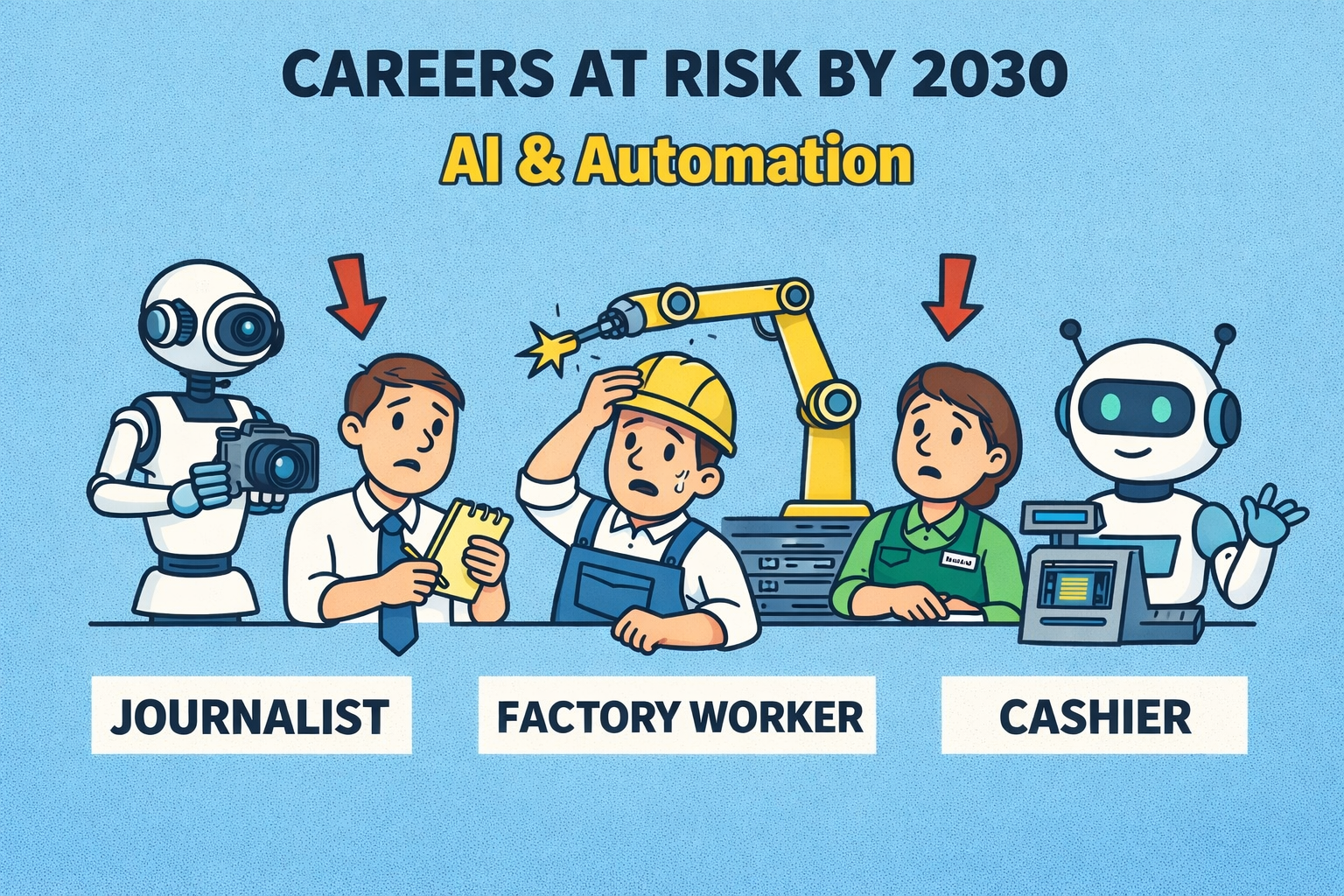 Top Careers That Will Disappear by 2030: Jobs at Risk Due to AI & Automation